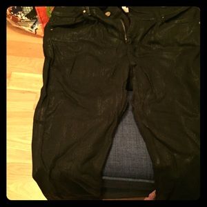 Loft modern coated skinny jeans size 34/14 NWOT